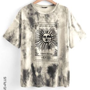 T-shirt sun/moon tie-dye